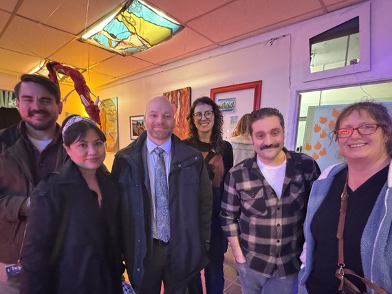 Councilor Green and Ground Score Association at their gallery event in Old Town