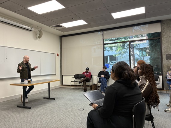 Councilor Green as a guest lecturer at Lewis and Clark College