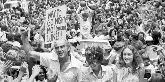 1977 Portland Trail Blazers NBA Championship victory parade courtesy of The Oregonian