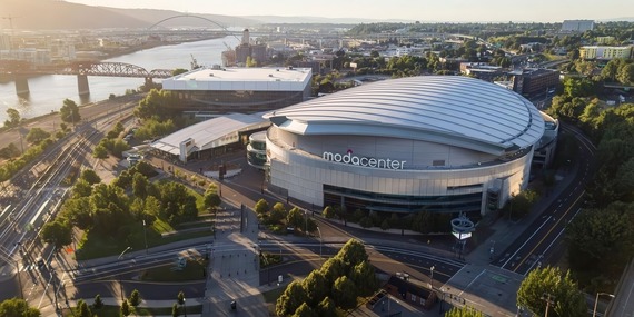 Moda Center aerial photo