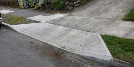 Driveway entrance