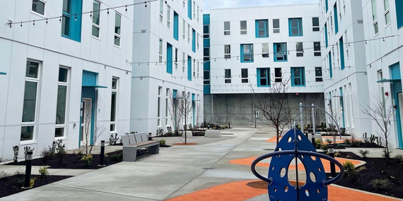 Las Adelitas, a Portland Housing Bond project with 142 affordable units in Cully. Photo courtesy of City of Portland.