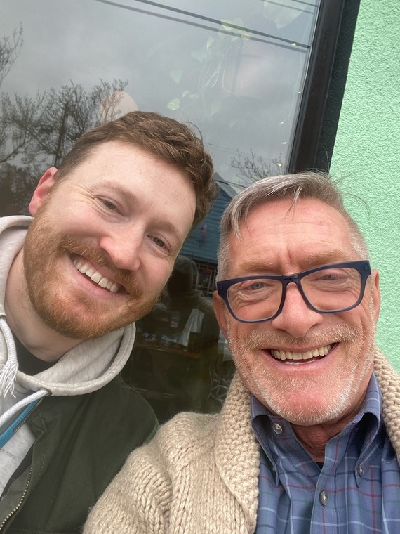 Dan Ryan meets a community member named Dan Ryan