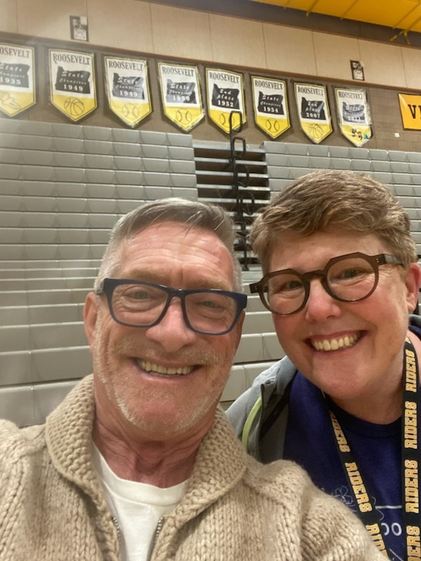 Dan Ryan and Roosevelt High School Principal Dr. KD Parman