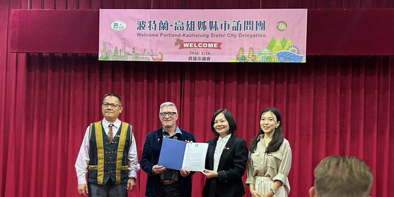 Councilor Dan Ryan with Kaohsiung City Councilors in February 2026 