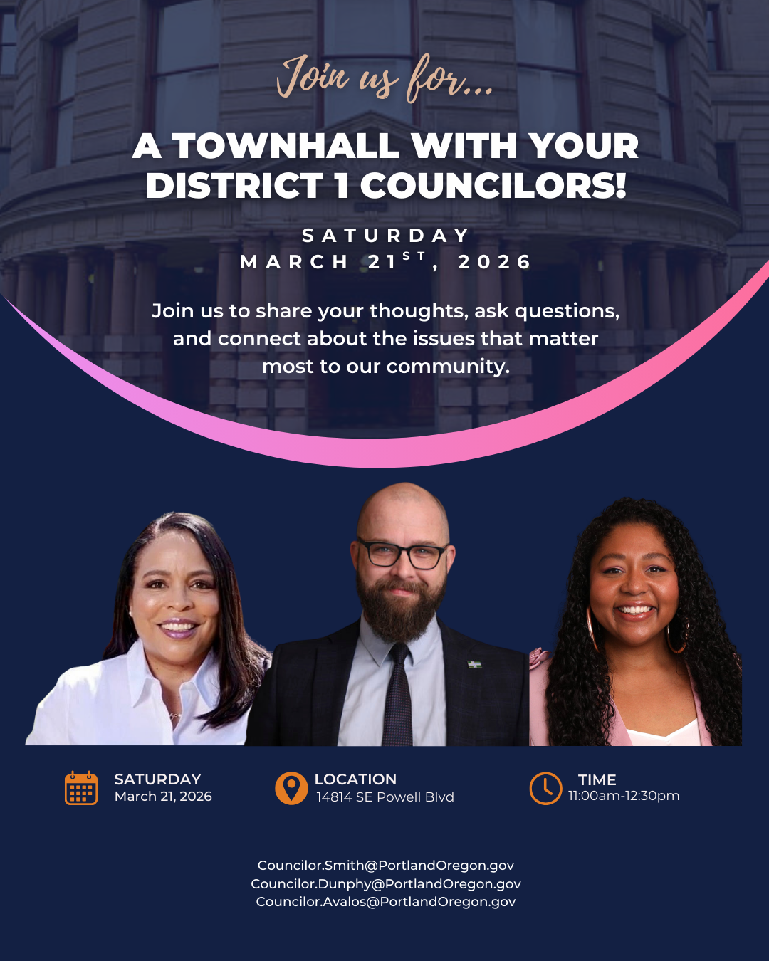 district 1 townhall