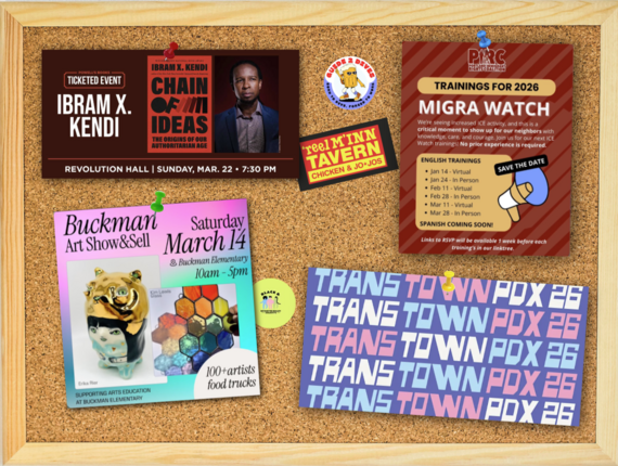 community bulletin board march