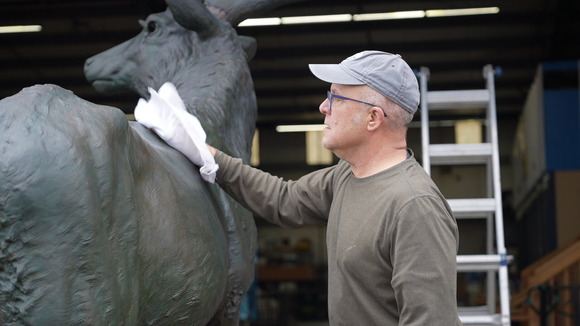 Thompson Elk statue maintenance