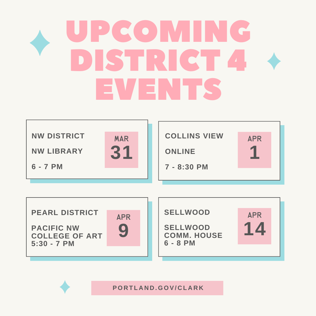 March - April Constituent Calendar