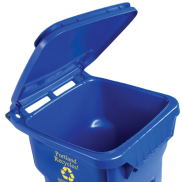 Recycling blue bin