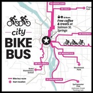 City Bike Bus square map graphice
