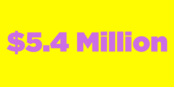 5.4 million dollars