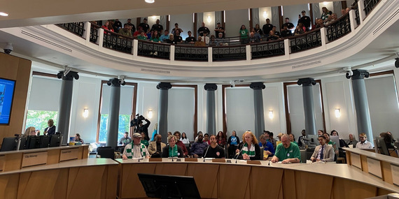 My view from the dais on Monday, May 18, when Portlanders provided public testimony on the City of Portland’s 2026-27 budget.  