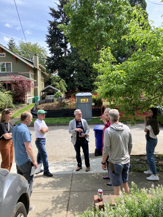 Councilor Ryan with a group of District 2 constituents in University Park.