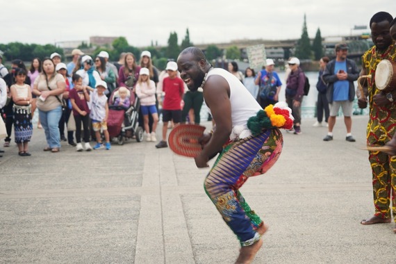 World Refugee Day Walk with African performers