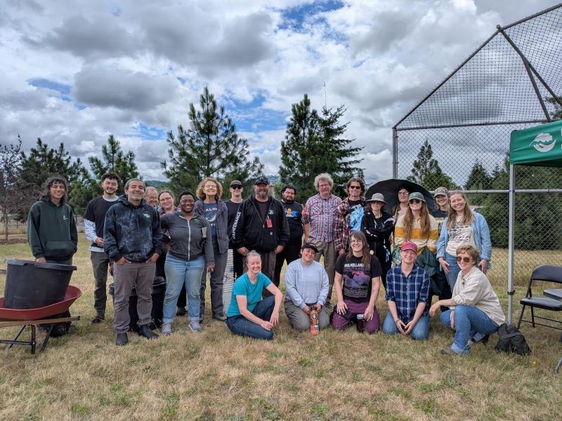 Group of people smiling for picture