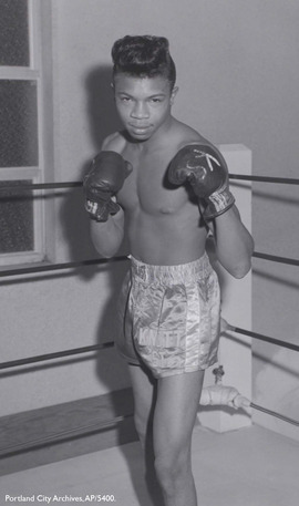 Black and white photo of Ray Lampkin from 1965