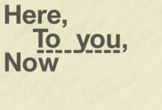 ARTS - Here to You Now screenshot with those words and details available through this item's link.