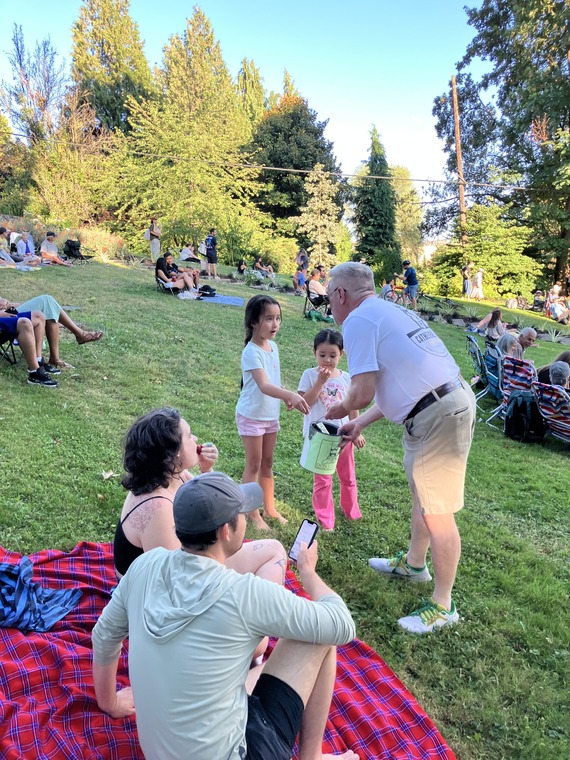 Councilor Dan Ryan at Cathedral Park Jazz Festival