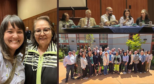 Photo with Chairwoman Cheryle Anne (Allen) Kennedy and group photos from nation-to-nation gathering with CTGR