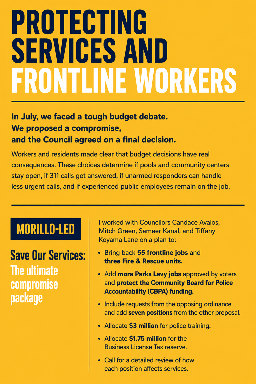 Jobs and services