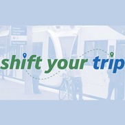 Shift Your Trip logo graphic on a light blue background