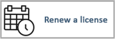 Renew a license