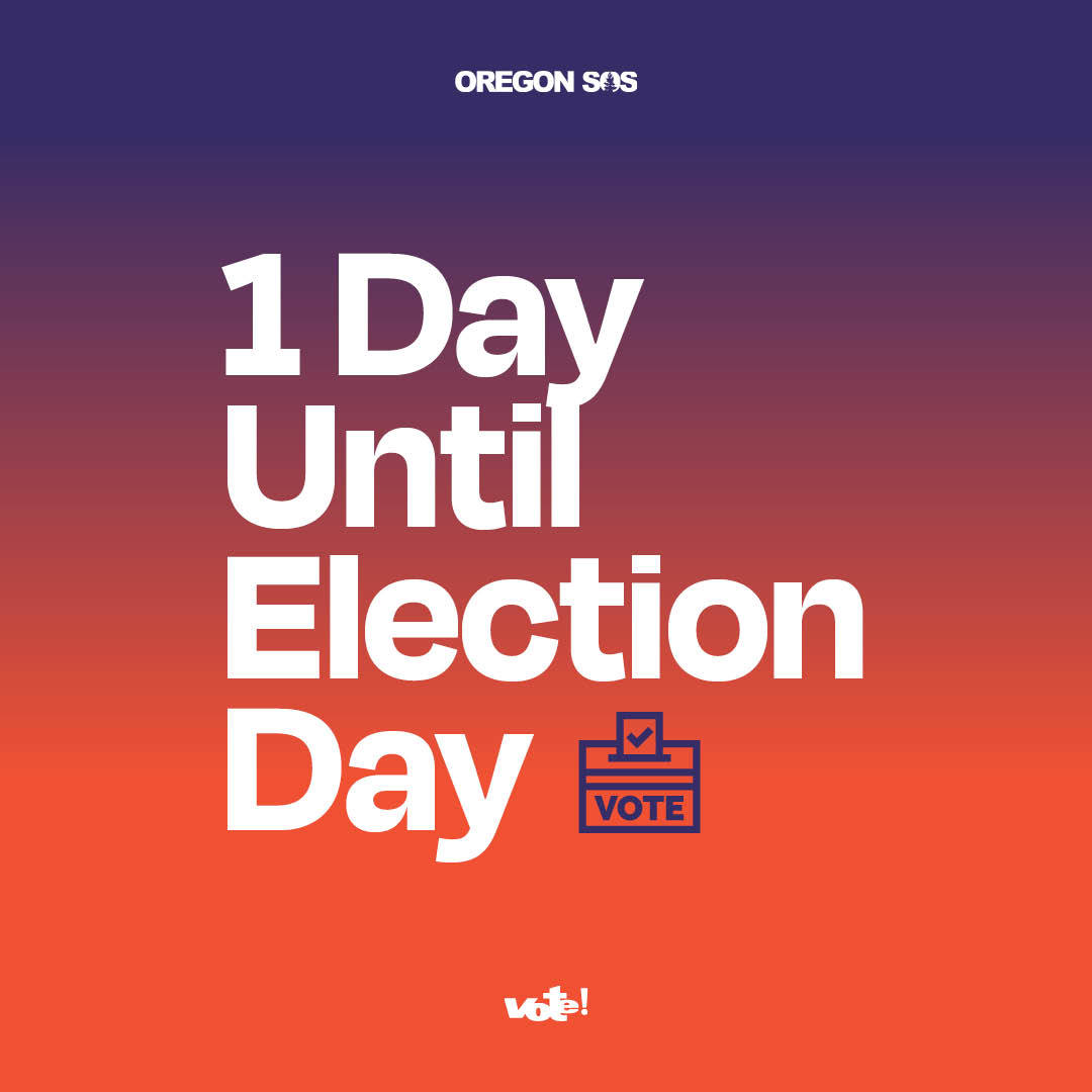 1 Day Until Election Day