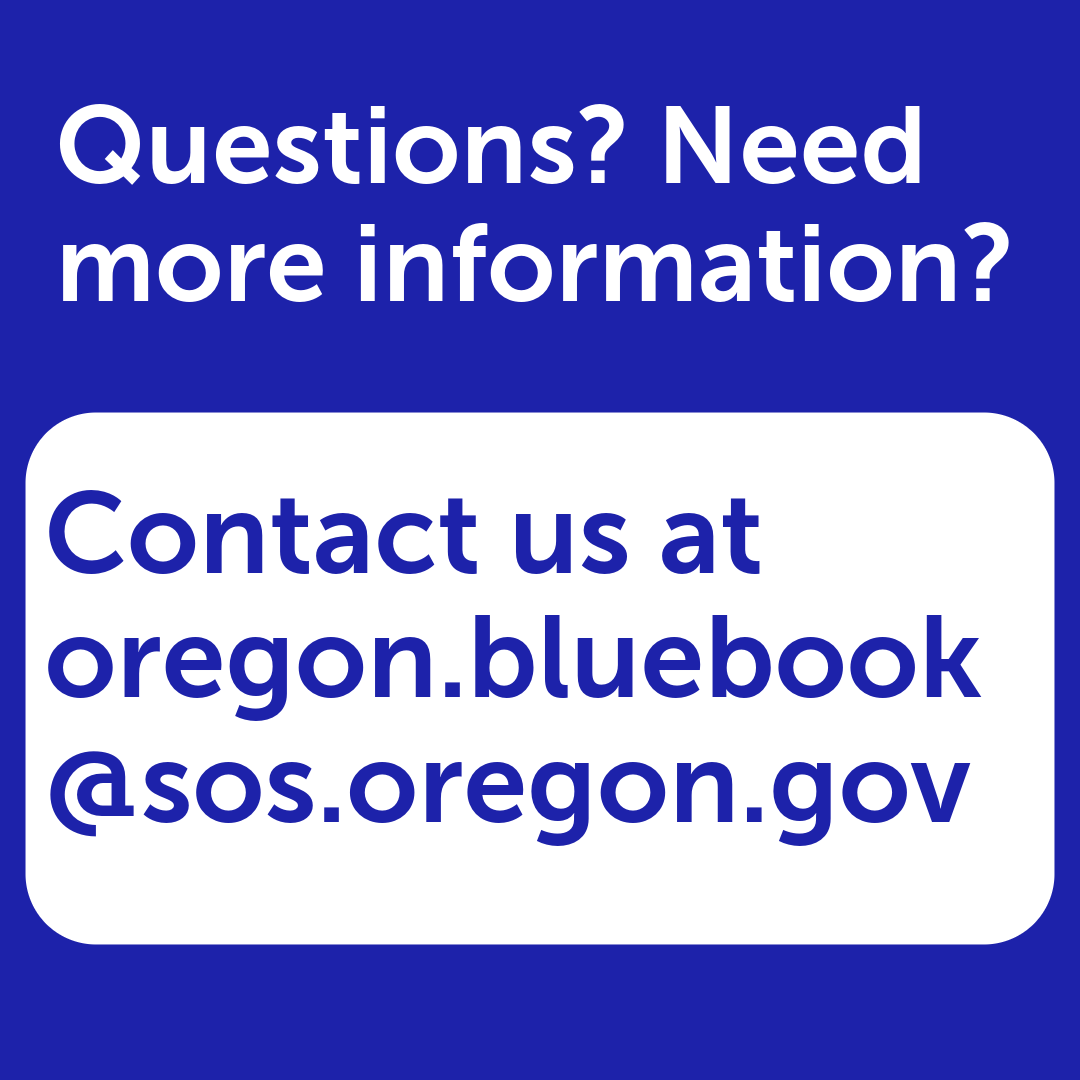 Oregon Blue Book Student Essay Contest Contact Us