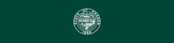 Corporation division footer state seal green