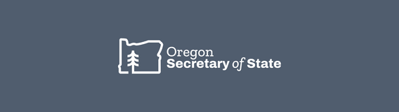 Oregon Secretary of State logo header gray