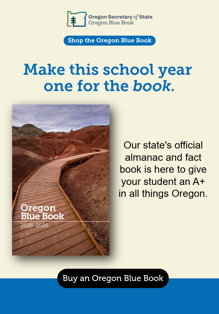 Back to school with the Oregon Blue Book.