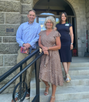 Secretary Read with the Wallowa County Clerk and staff