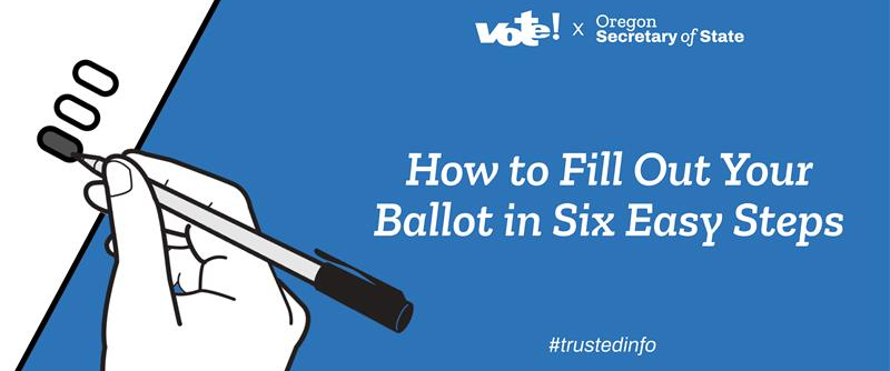 How to fill out your ballot in six easy steps #trustedinfo