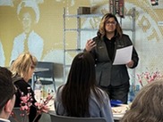 Rachell Hall teaching class