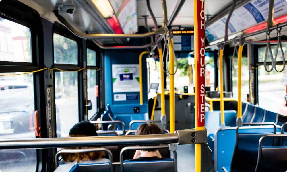 inside bus