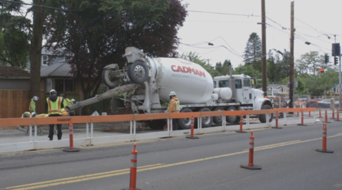 Division Transit Project construction 2