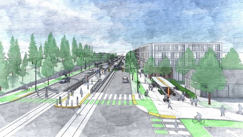 Conceptual design from SW Corridor Light Rail Project