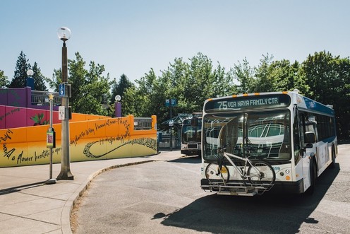 Bus at Hollywood Transit Center