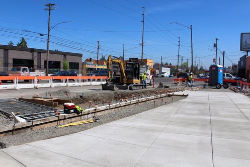Division Transit Project - 82nd Ave new sidewalk