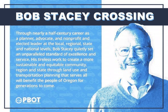Bob Stacey Crossing plaque