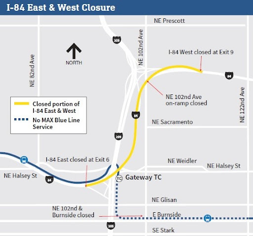 I-84 closure A Better Red September