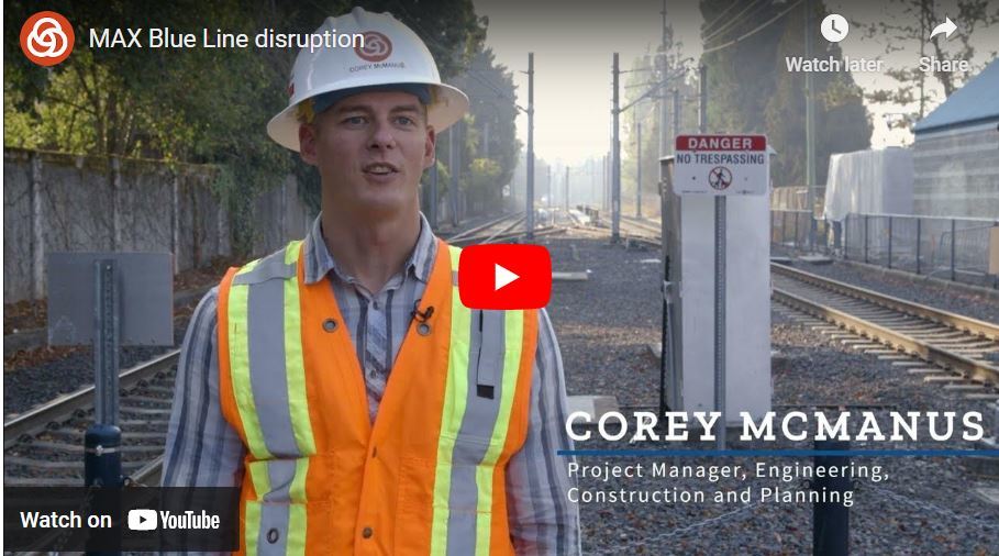 MAX Blue Line disruption