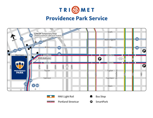 Providence Park service map