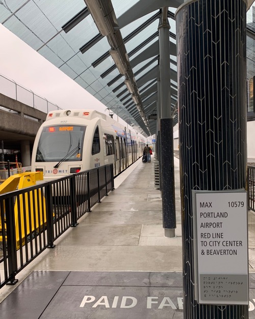 Portland Airport MAX Station NEW A Better Red PDX