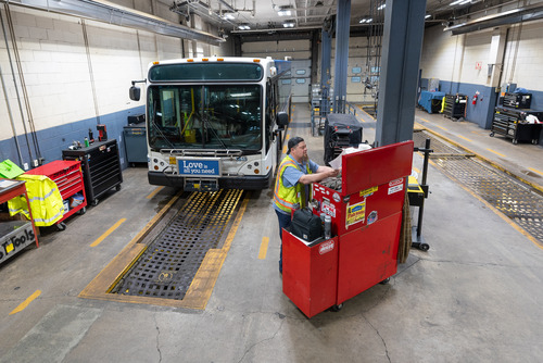 Mechanic at a TriMet garage