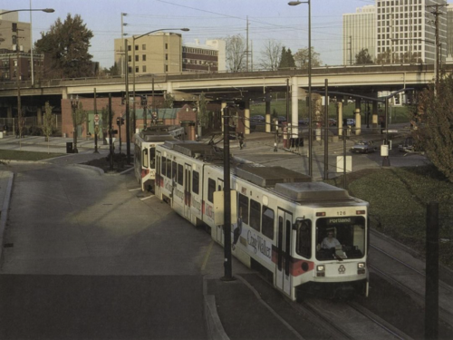 Type 1 train riding on the tracks