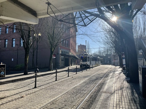 Skidmore Fountain MAX Station