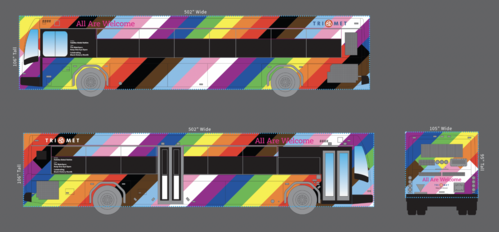 Bus wrap graphic design