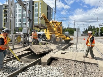 SW 185th Avenue Crossing Construction